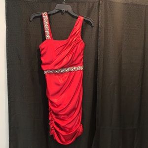 Beautiful size 1/2 Junior red dress.